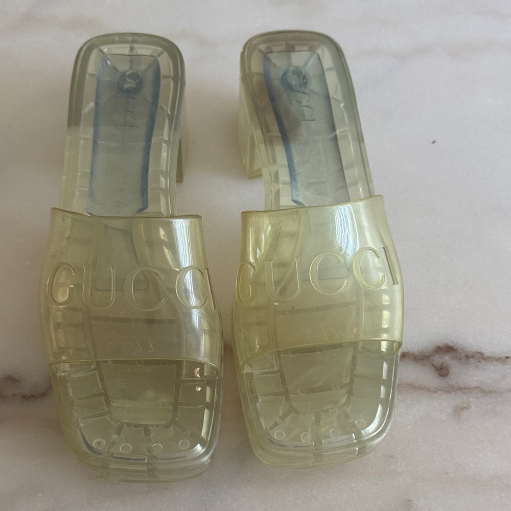 Gucci  Transparent Slide Sandals